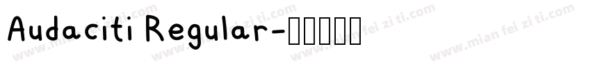 Audaciti Regular字体转换